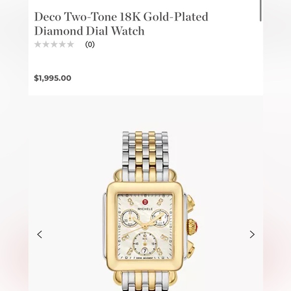 Michele Deco Two-Tone Diamond Watch